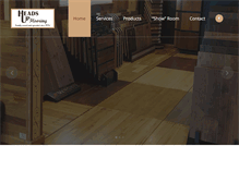 Tablet Screenshot of headsupflooring.com